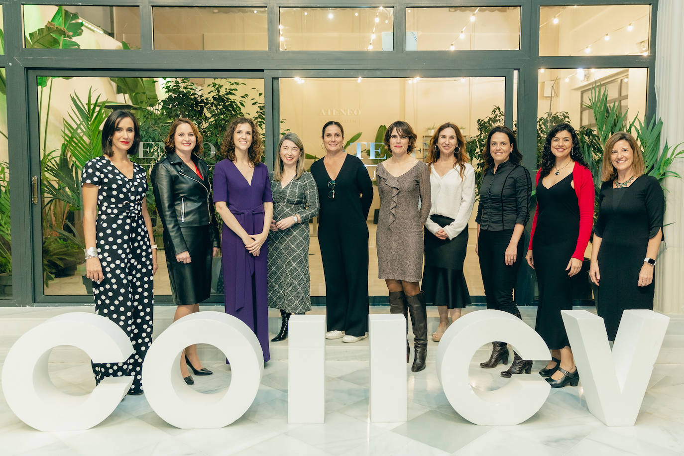 Cena en la que participaron las mujeres del Colegio de Ingenieros Industriales de la Comunitat Valenciana.