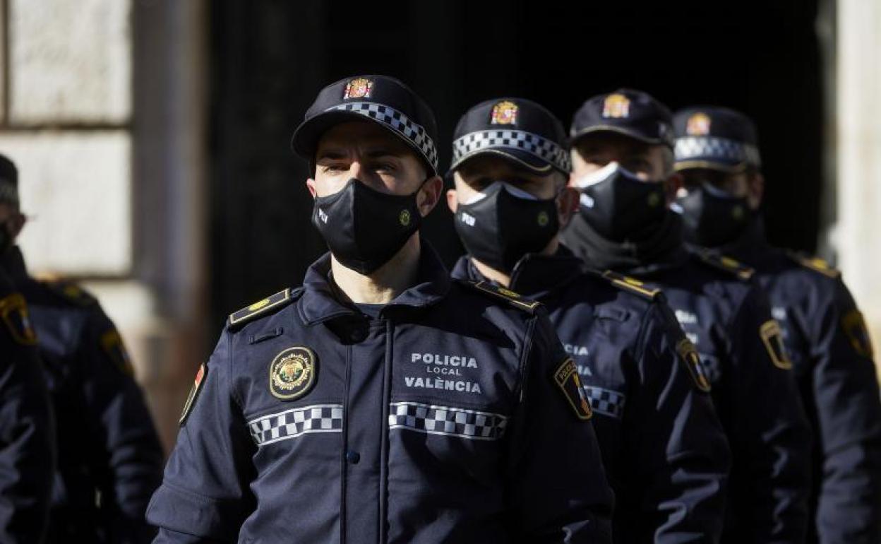 Agentes de Policía Local de Valencia. 