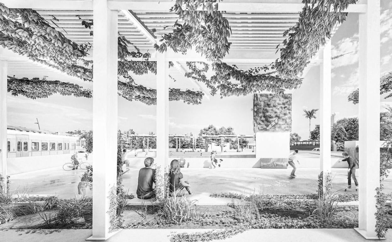 Simulación de la rotonda facilitado por el Ayuntamiento.