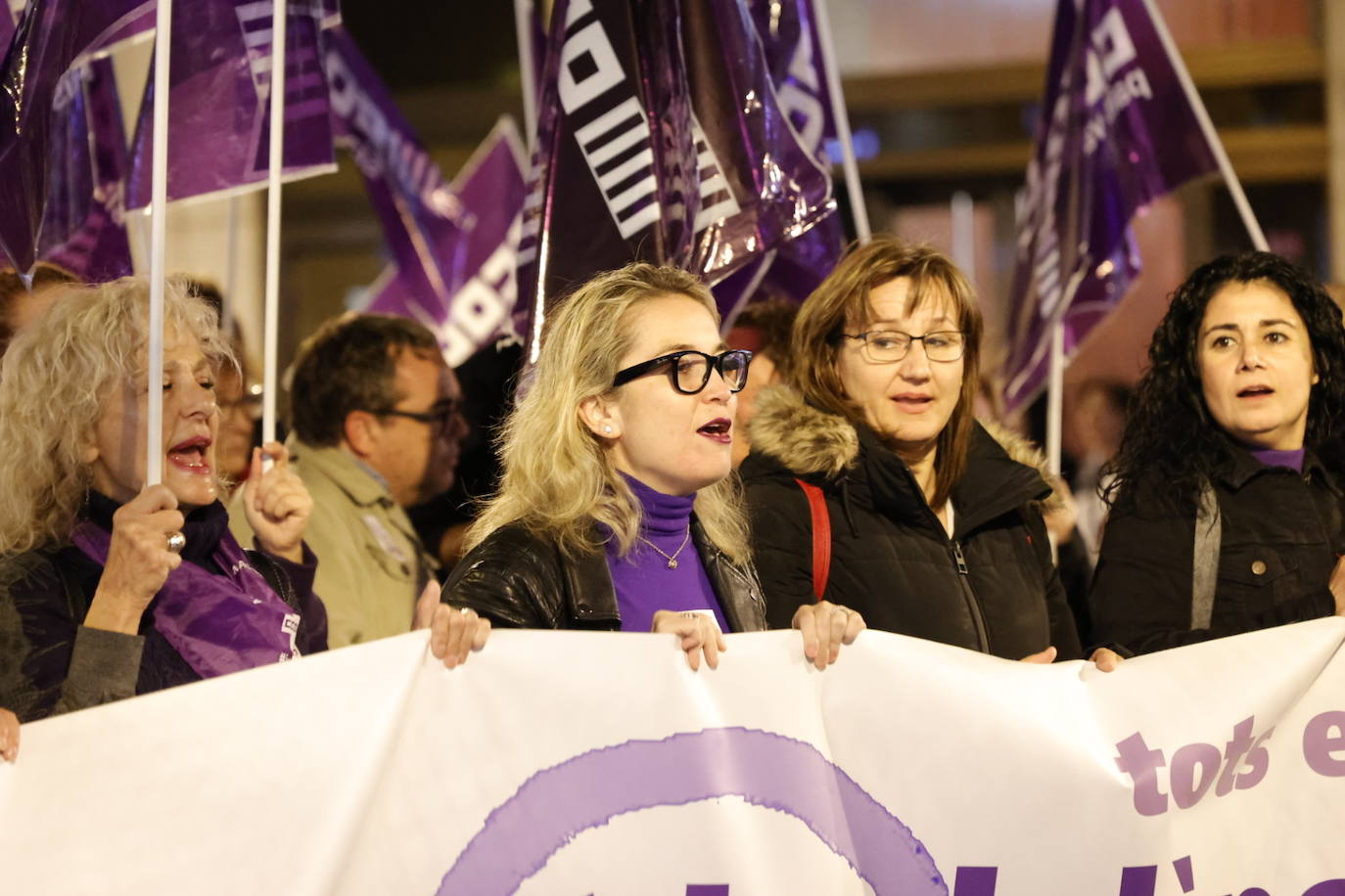 Fotos: Así ha sido la manifestación del 25N en Valencia