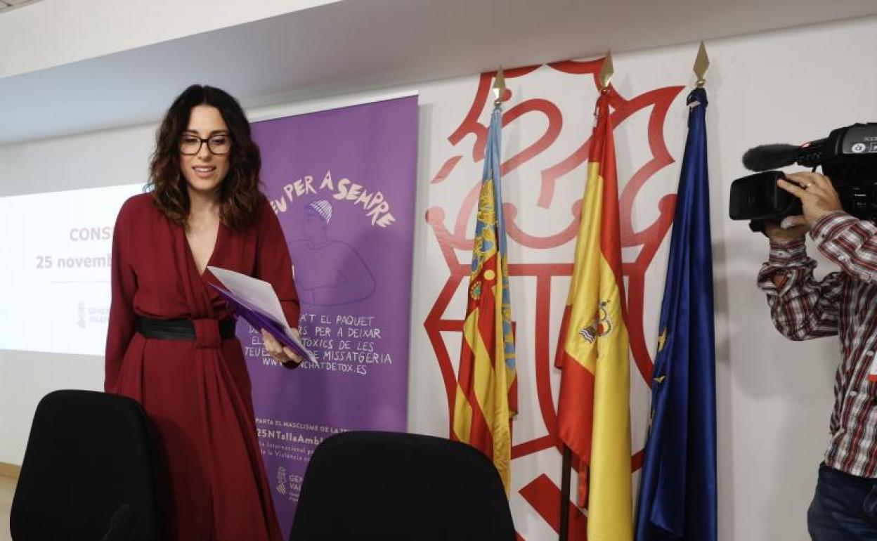 La portavoz del Consell, Aitana Mas. 