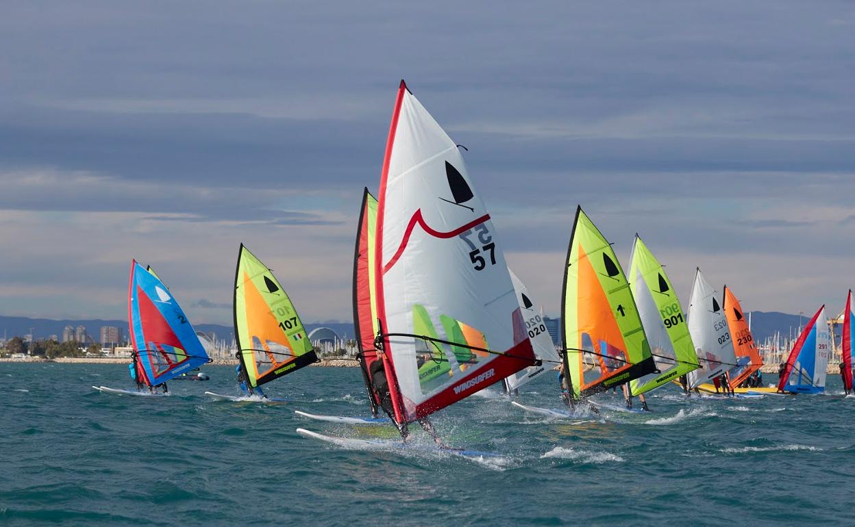 Las regatas realizadas en Valencia. 
