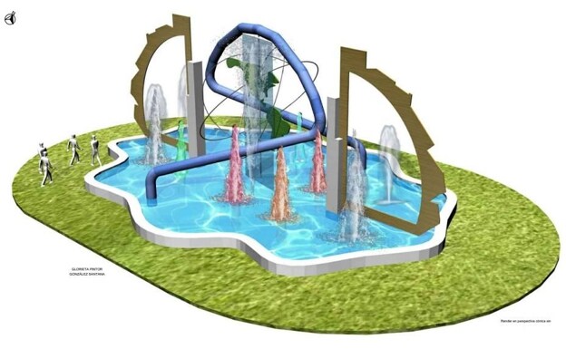 El diseño de la fuente no gustó a los residentes ni a la oposición municipal. 
