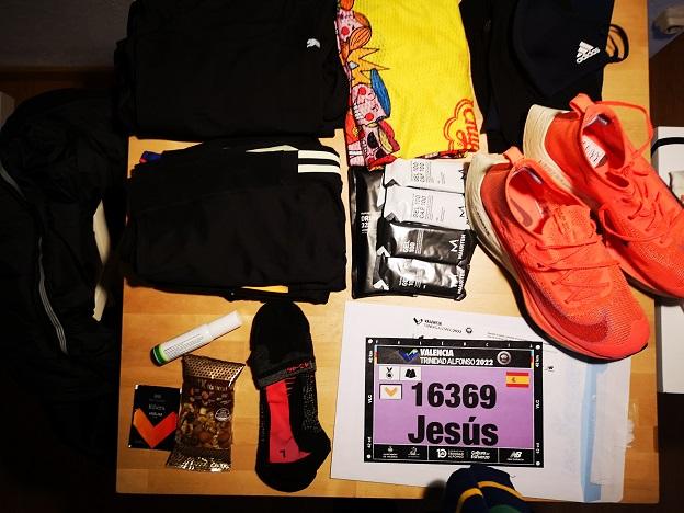 Preparativos para el Maratón de Valencia.