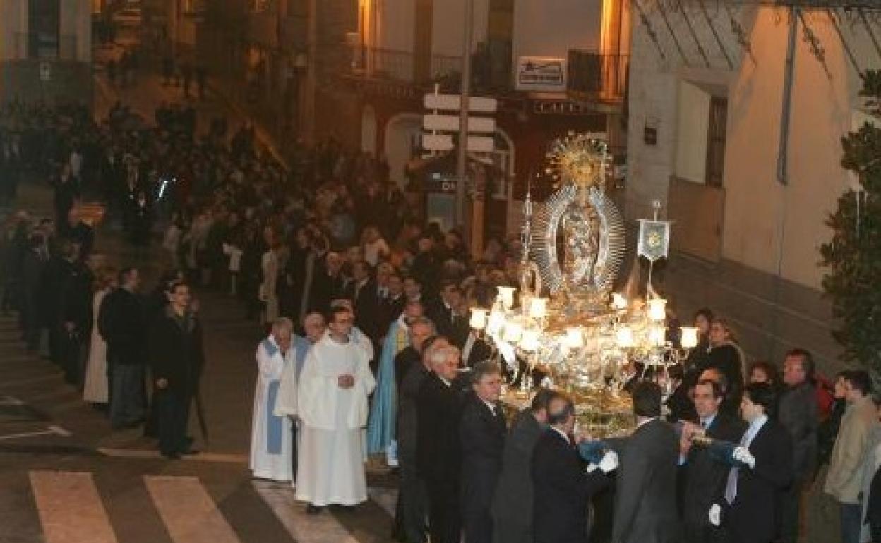 Este jueves por la tarde será la solemne procesión de la imagen de la Purísima. 
