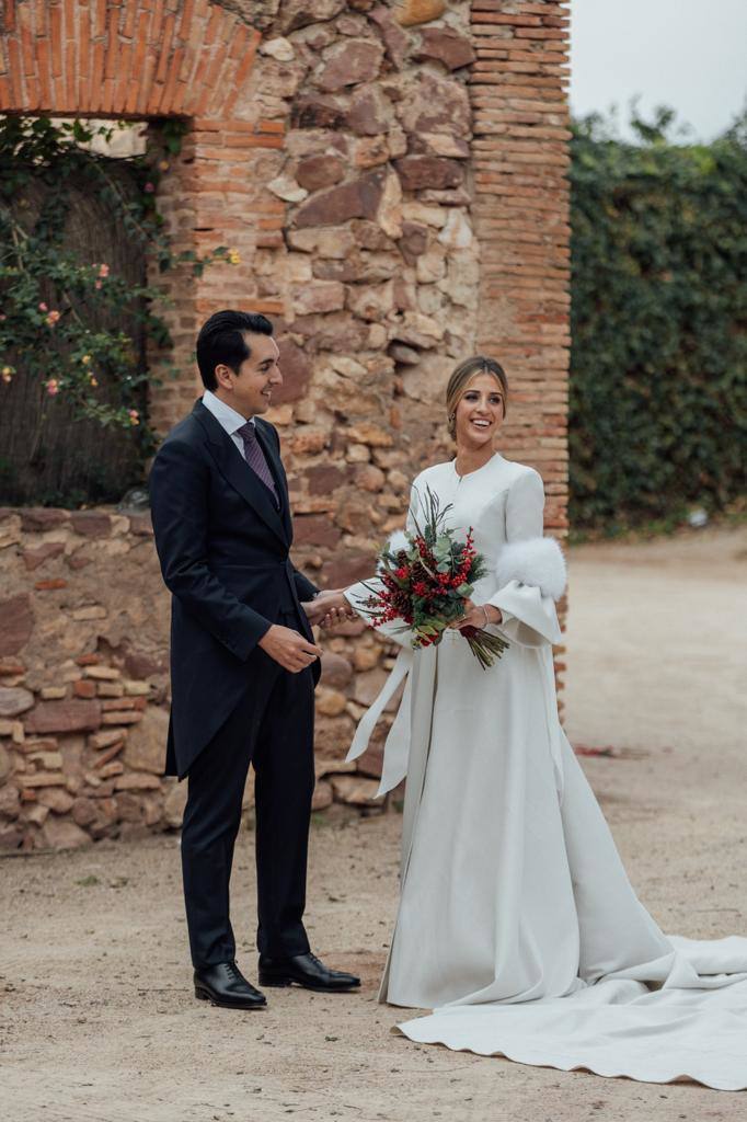 María tenía claro que quería que su boda se celebrara en Navidad. La hizo coincidir con el cumpleaños de su abuela. 