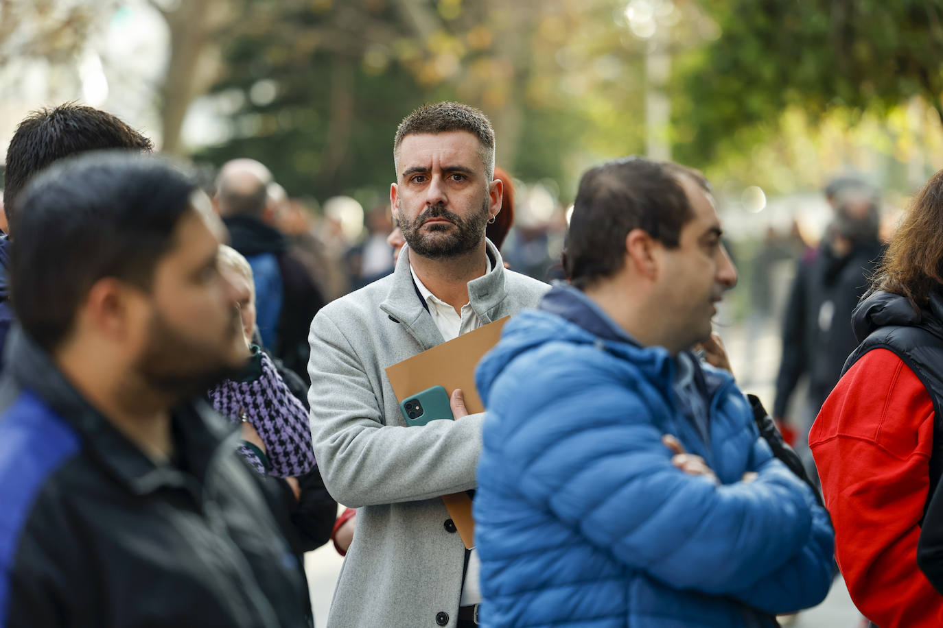 Fotos: Fuset a su llegada a la Ciudad de la Justicia