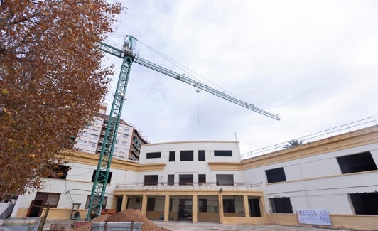 Parte interior de la construcción que se conservará. 