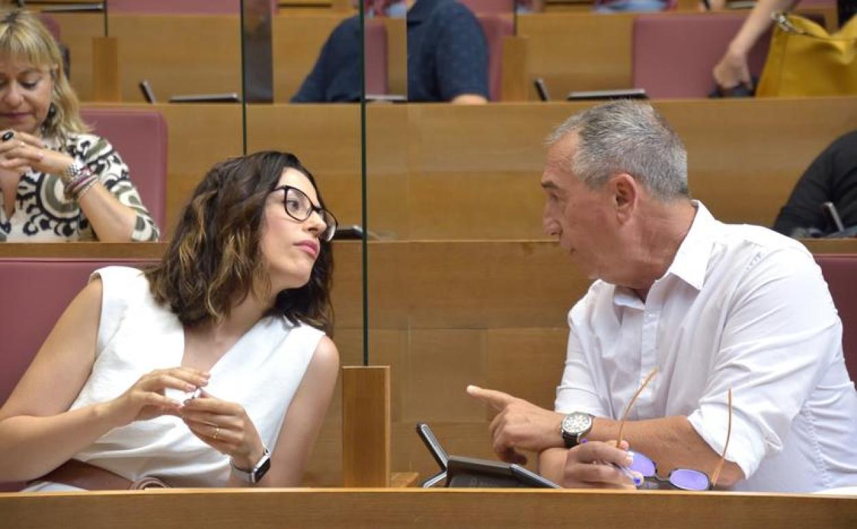 Aitana Mas y Joan Baldoví. 