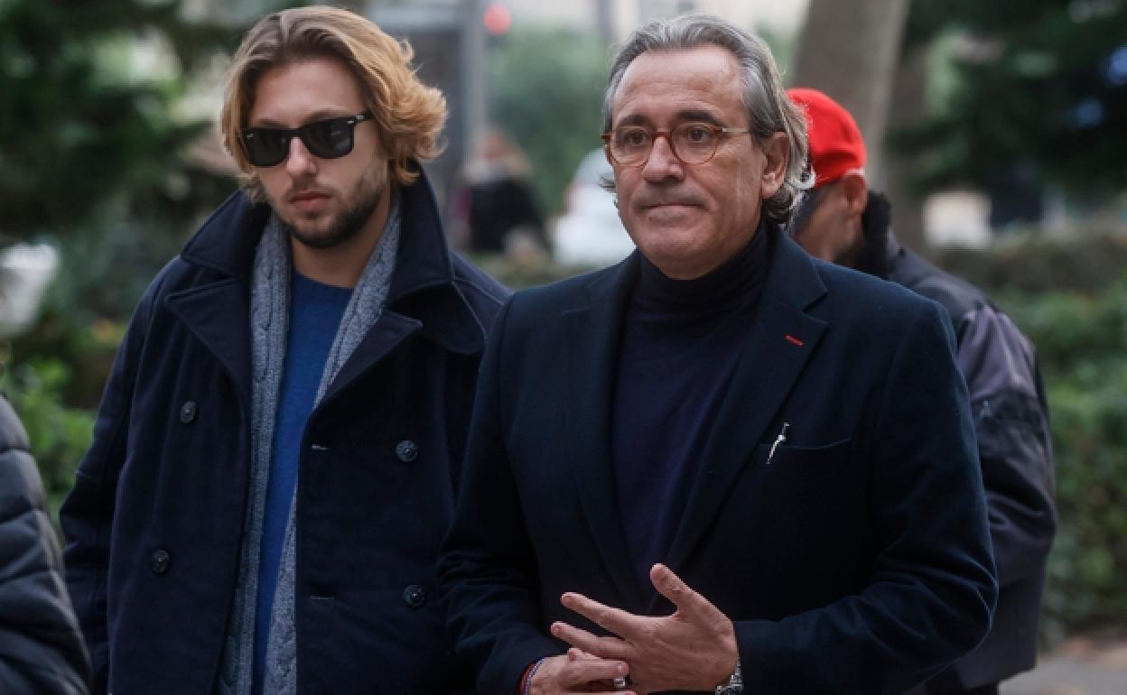 Torró llegando a la Ciudad de la Justicia durante uno de los días de juicio. 