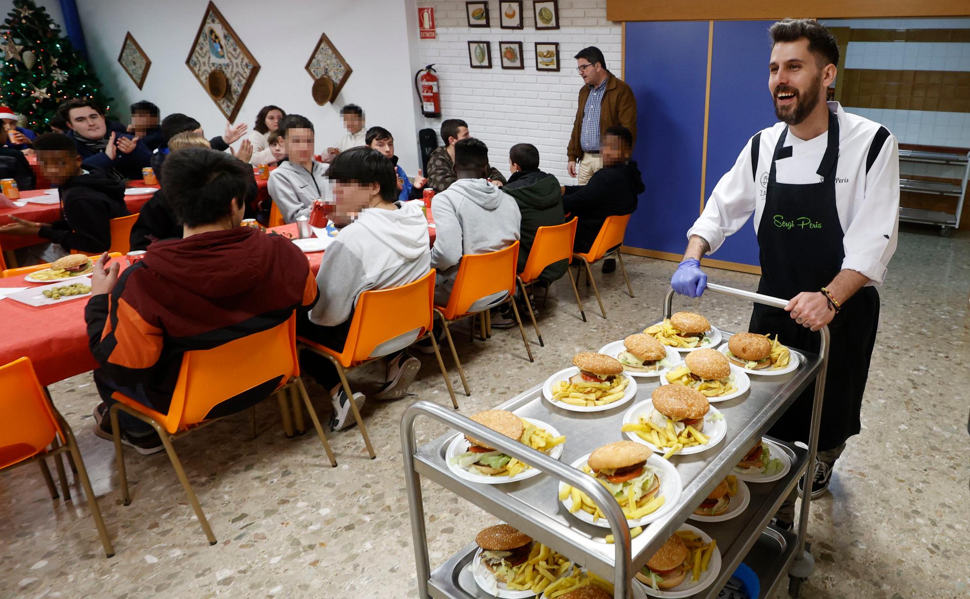 Sergi Peris, el cocinero organizador de la cena.