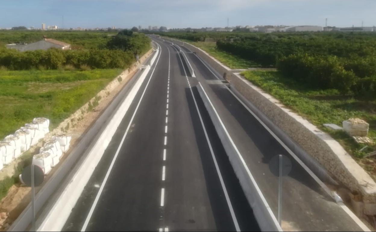 Estado en el que ha quedado la carretera tras las obras. 