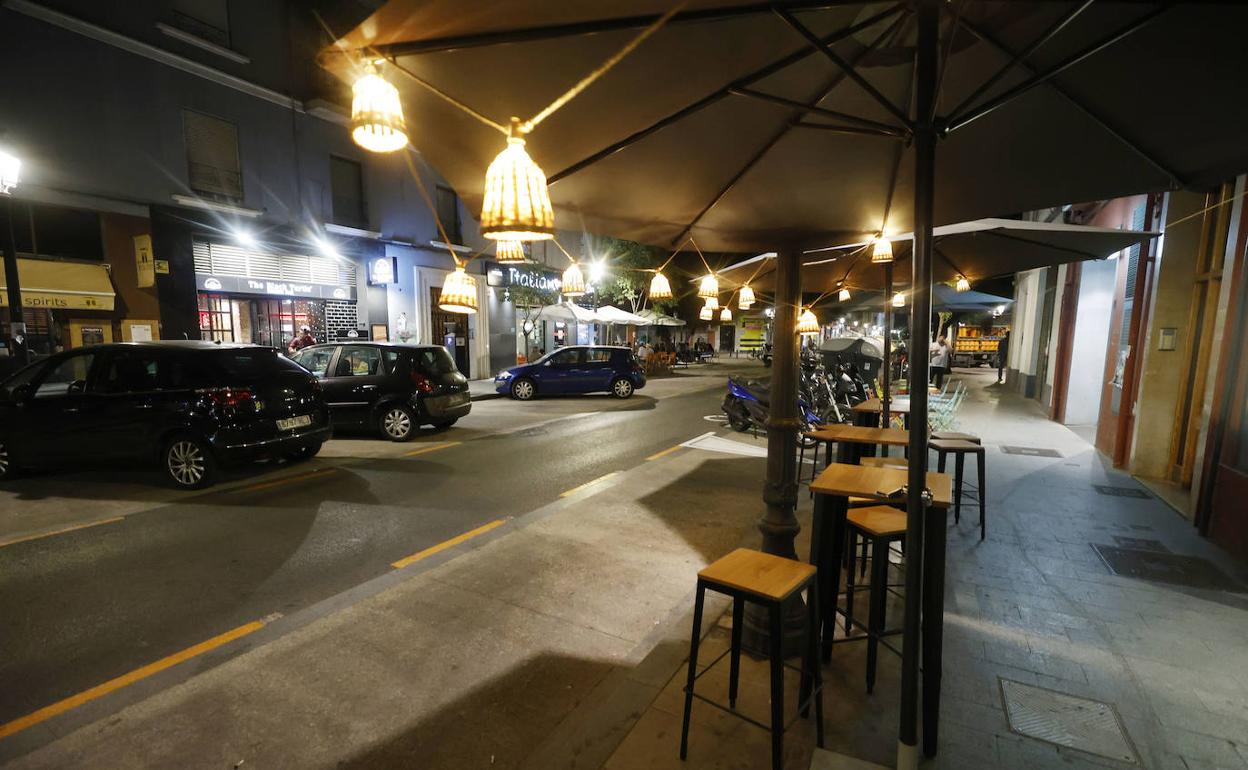 Zona naranja de la ORA en Valencia. 