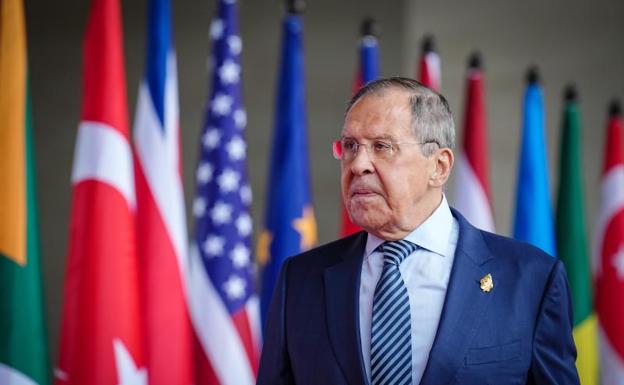 El ministro de Exteriores ruso, Serguéi Lavrov. 