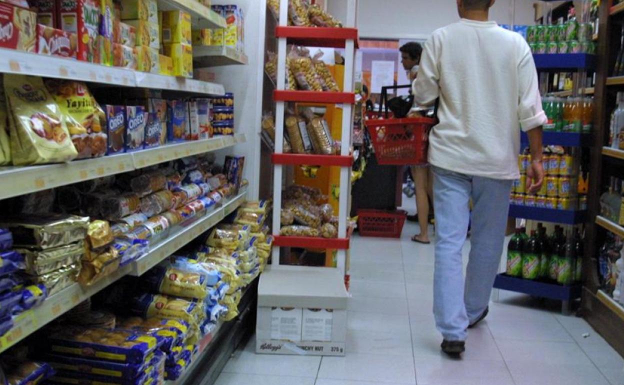 Galletas en un supermercado. 