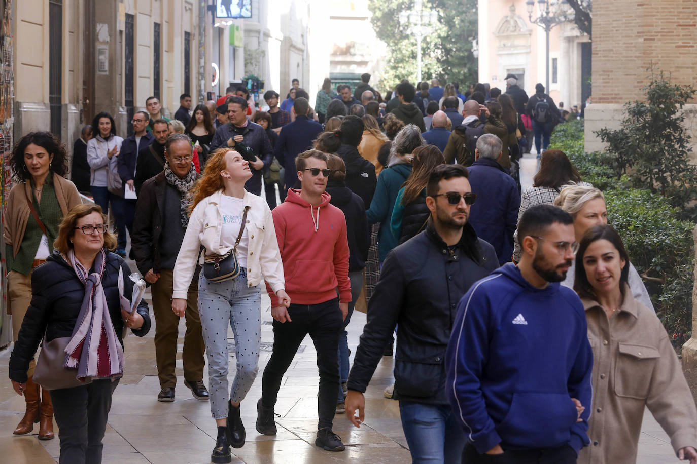 Fotos: El centro de Valencia, lleno en Navidad