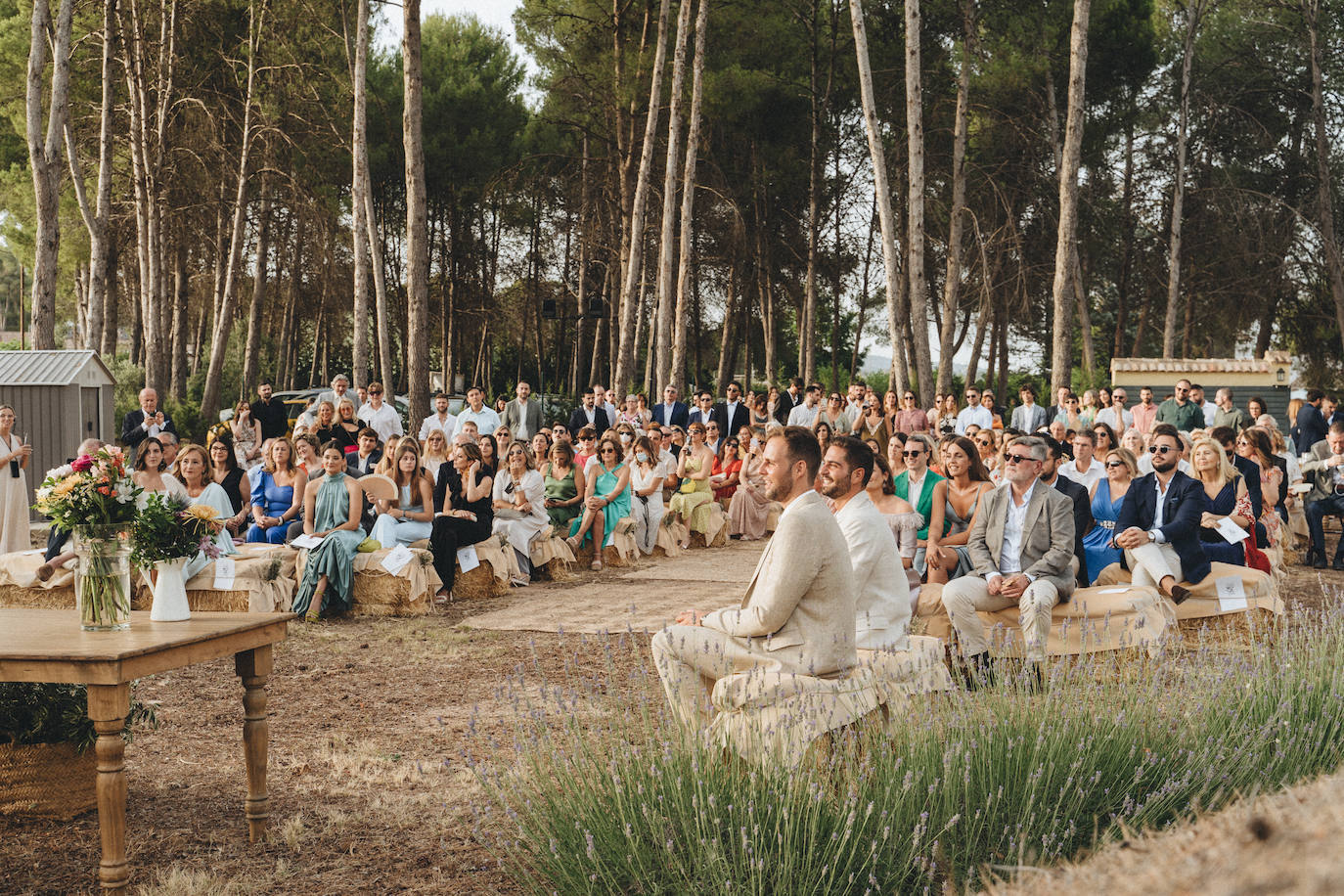 Yago Sanz y Mario Artigues se casaron en una ceremonia al aire libre en una finca de Ontinyent.