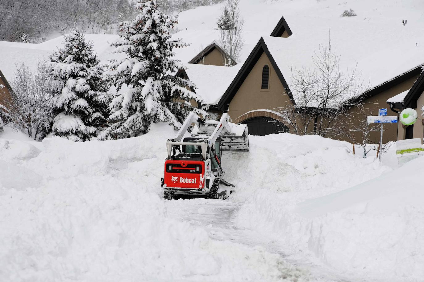 Utah &#039;desaparece&#039; bajo la nieve