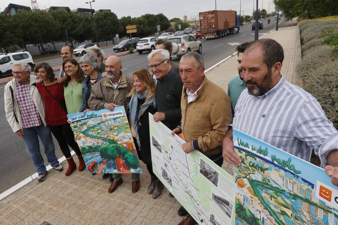 Ribó, Baldoví y los candidatos de Paterna, Godella y Burjassot.