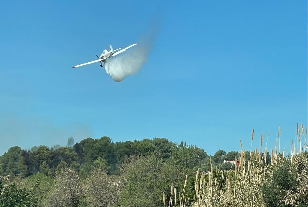 Un avión de extinción de incendios.