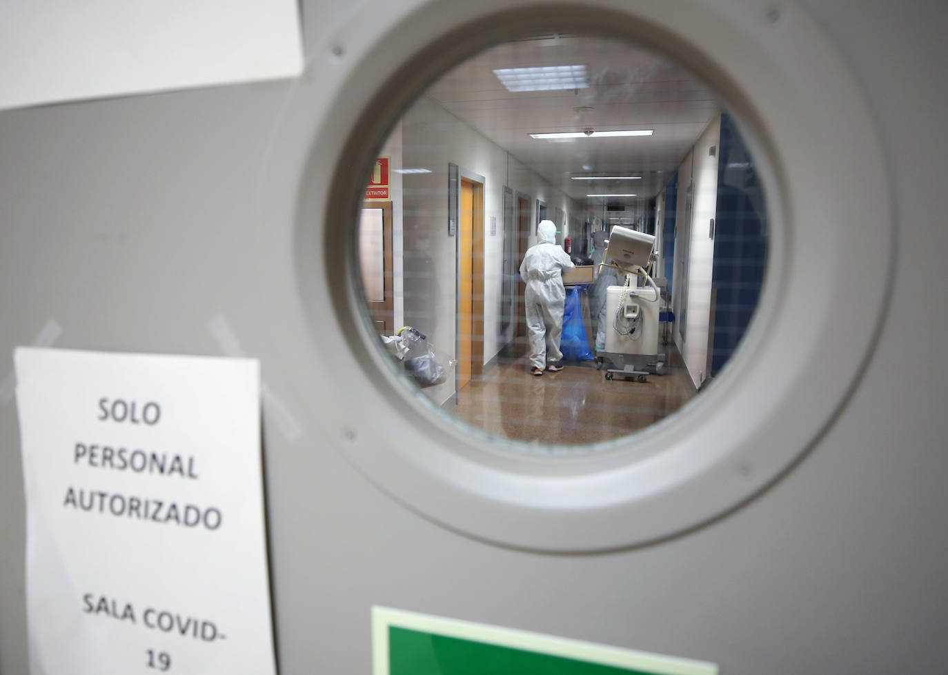 Zona Covid en un hospital valenciano.