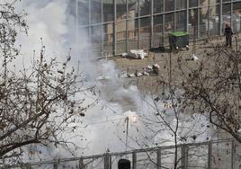 La mascletà del miércoles, 3 de marzo, en la plaza del Ayuntamiento.