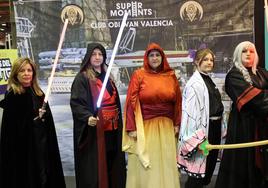 Algunos de los personajes que se han podido ver en el Salón del Cómic de Valencia