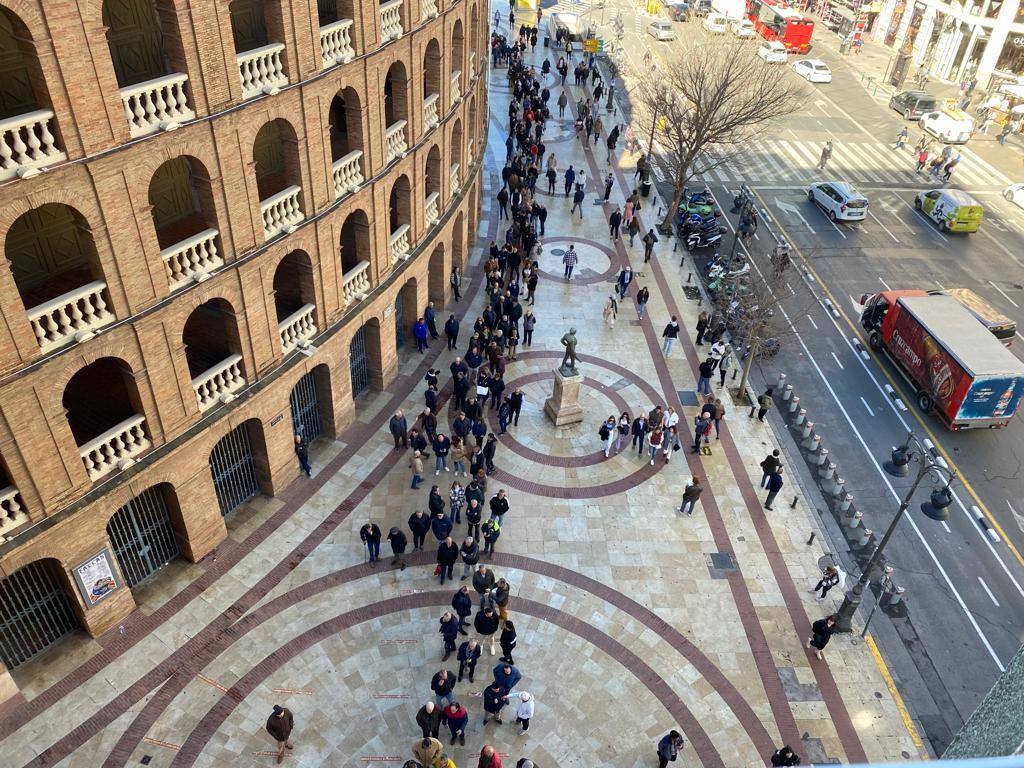 Así han sido las colas en la plaza de toros de Valencia