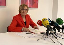 Ana Barceló, durante la presentación de la candidatura.