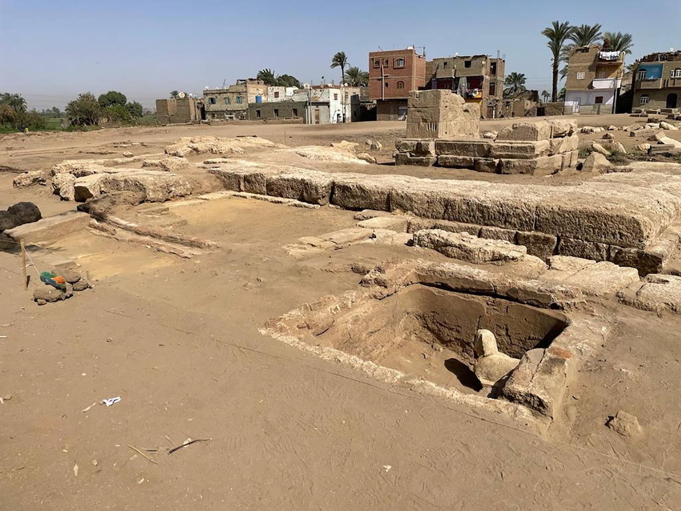 La curiosa esfinge &#039;sonriente&#039; que ha sido descubierta en Egipto