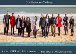 Cartel de la candidatura.