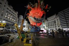 El corazón de las Fallas 2023 ya bombea en la plaza del Ayuntamiento