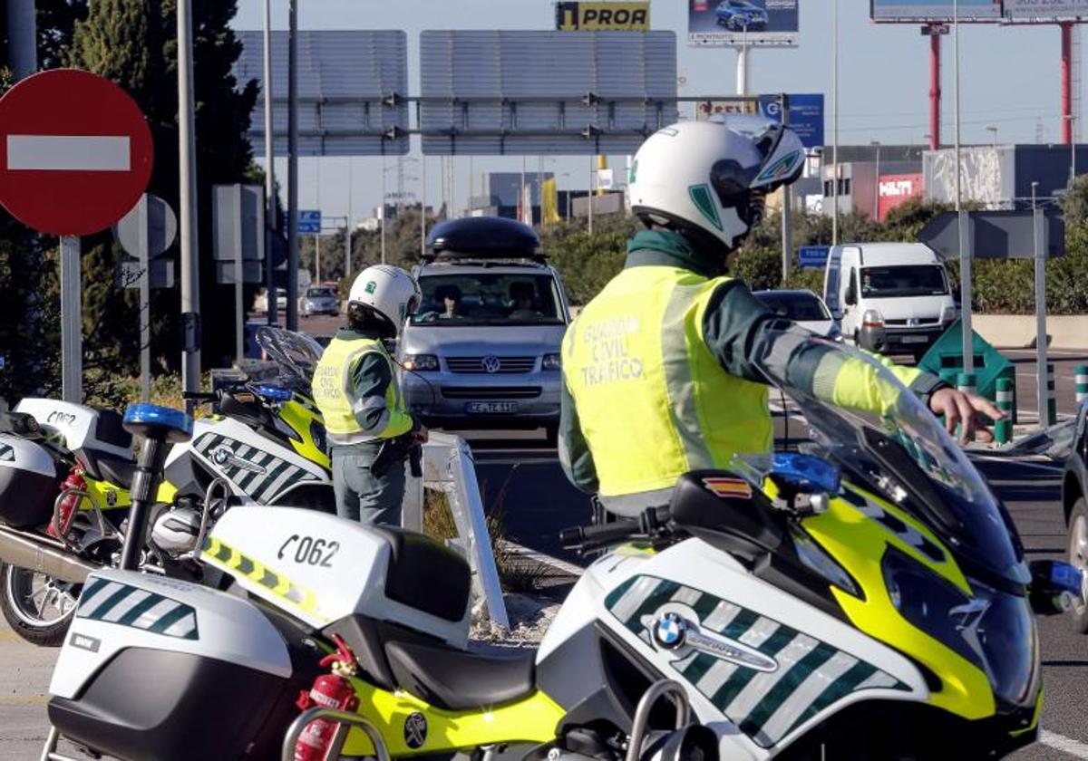 Dispositivo de seguridad de la Guardia Civil.