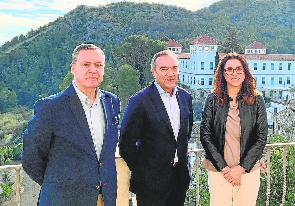 Aitana Mas en su visita al sanatorio de Fontilles.