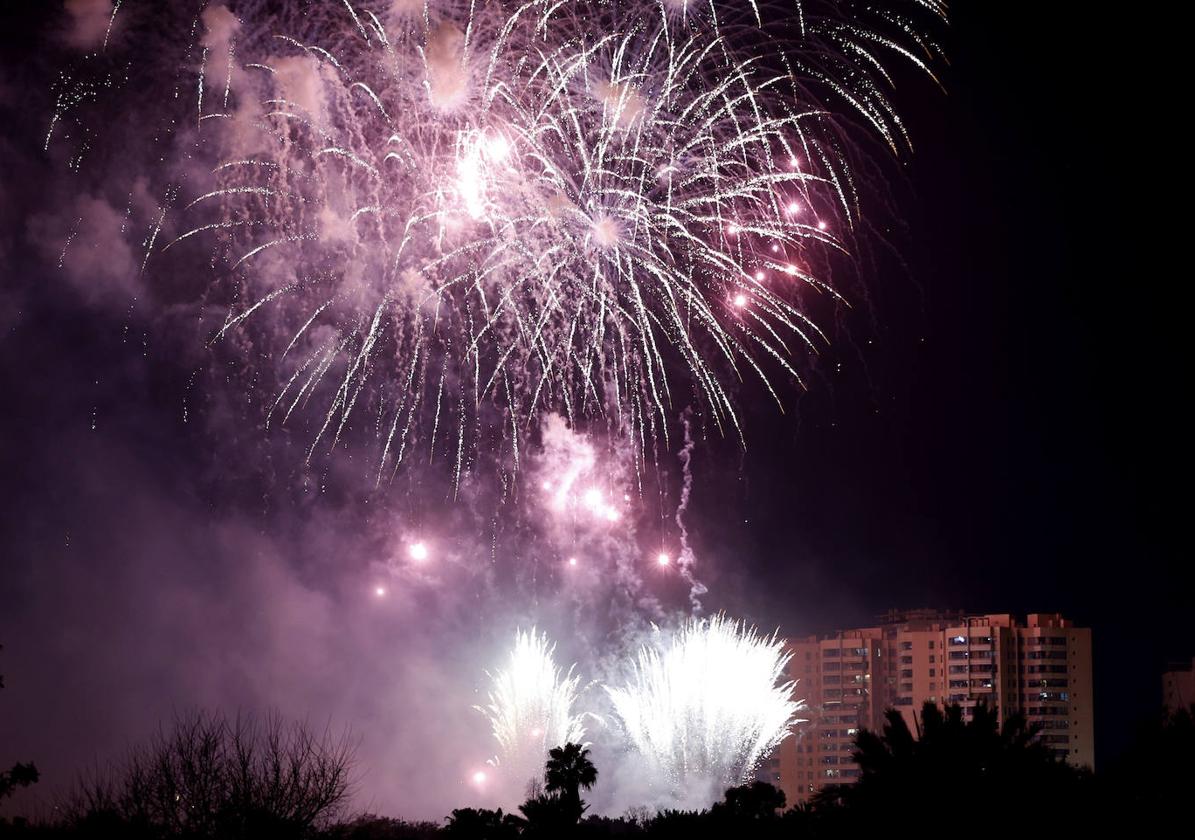 Castillo de fuegos artificiales.