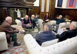 Reunión que mantuvieron con el alcalde de Valencia, Joan Ribó.