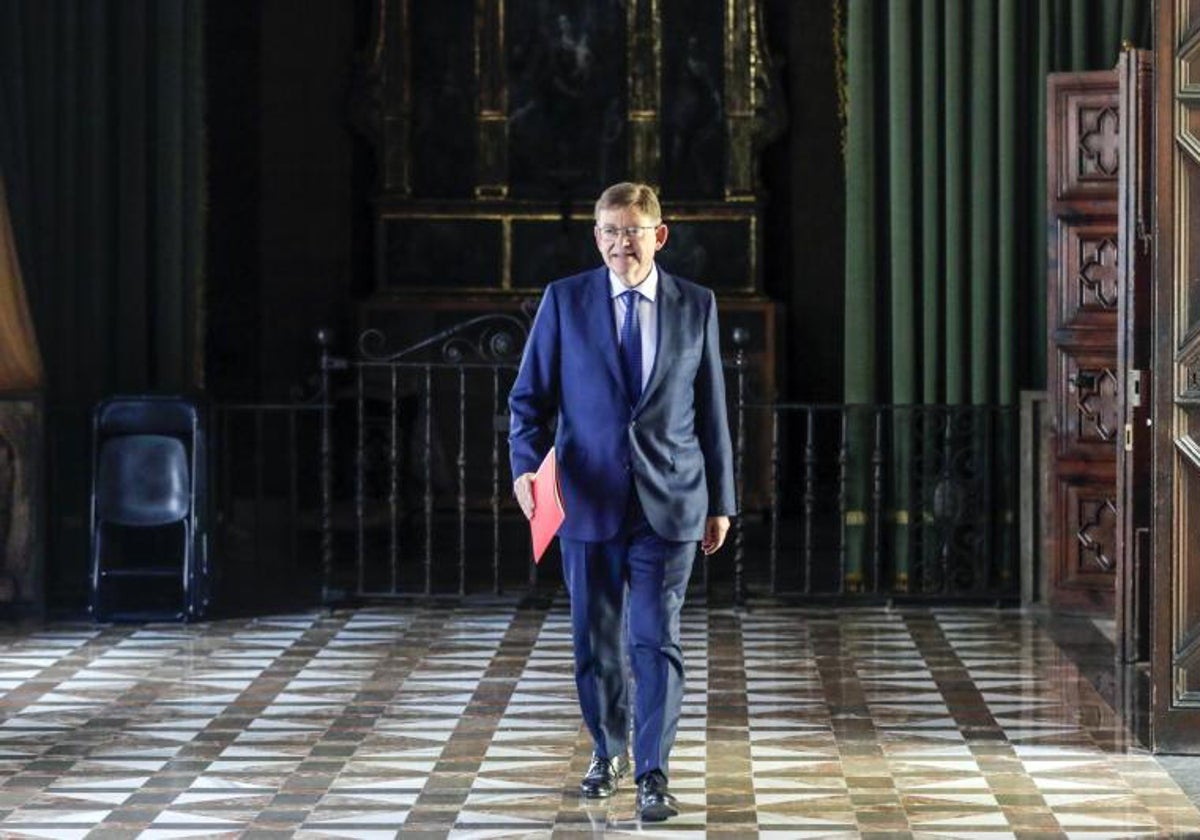 Ximo Puig, en el Palau de la Generalitat.