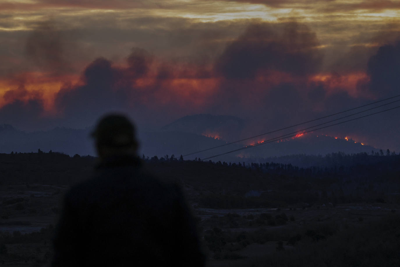 Incendio forestal en Villanueva de Viver