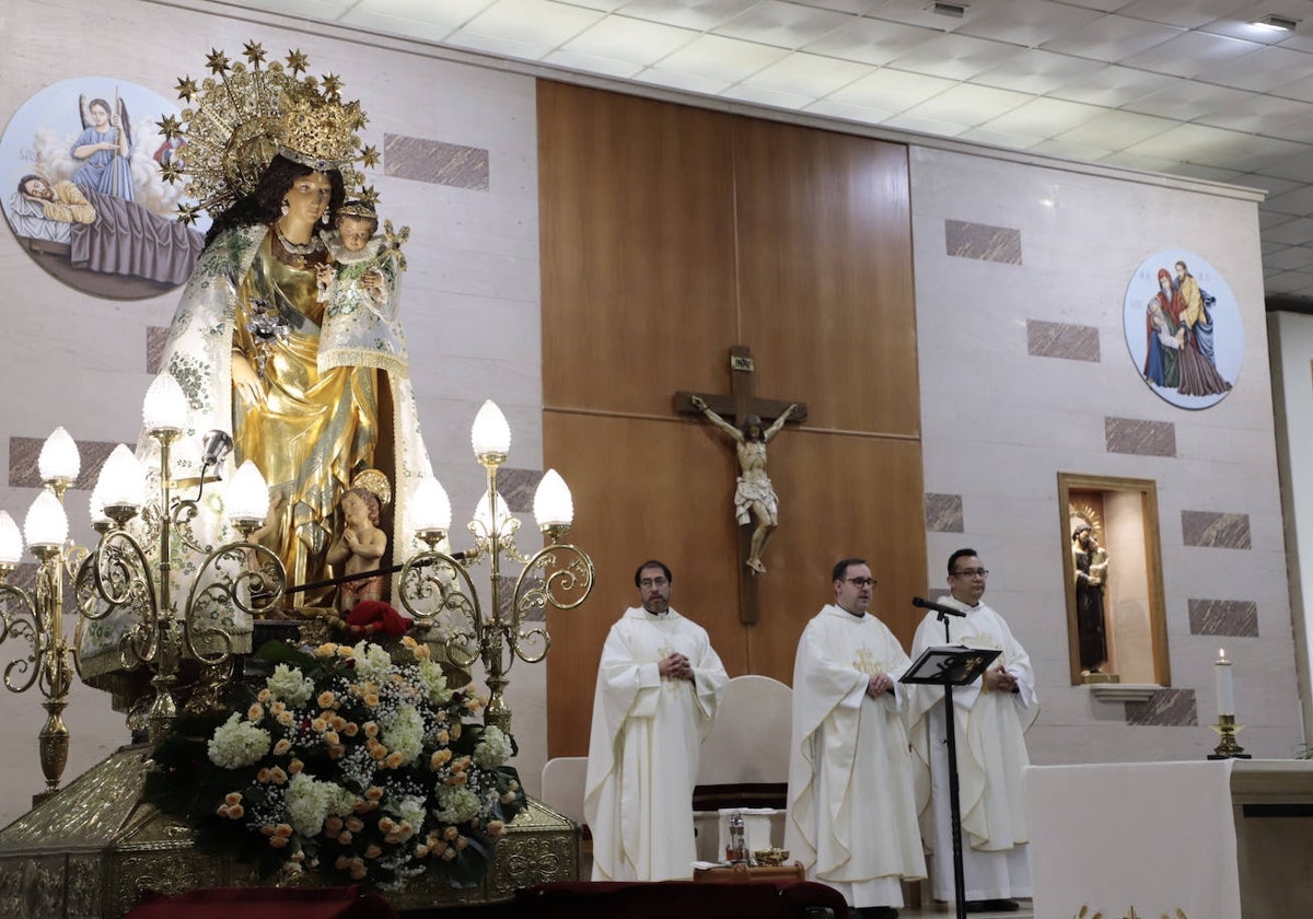 Un acto de la Peregrina en Silla.