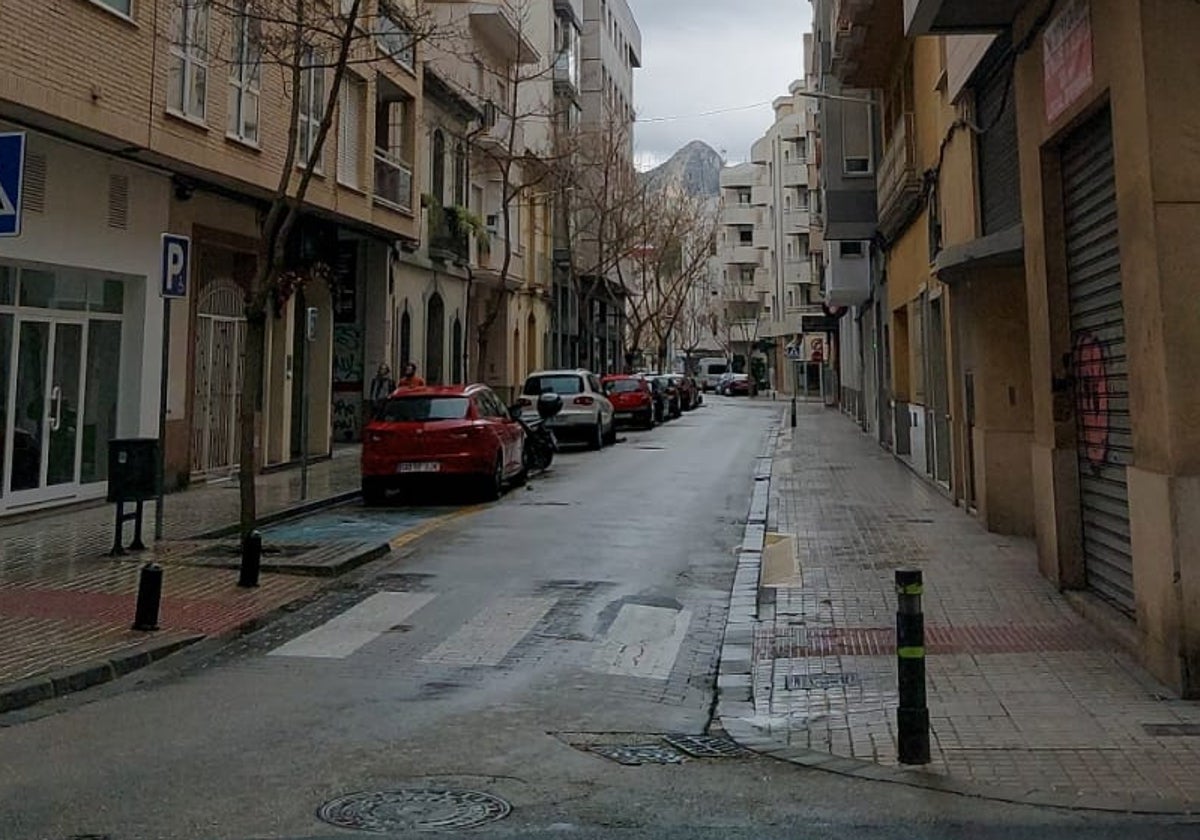 Calle Benicanena de Gandia.