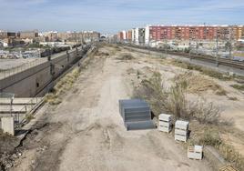 Los terrenos del futuro canal de acceso.