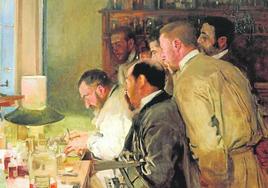 'Una investigación', cuadro de Joaquín Sorolla.