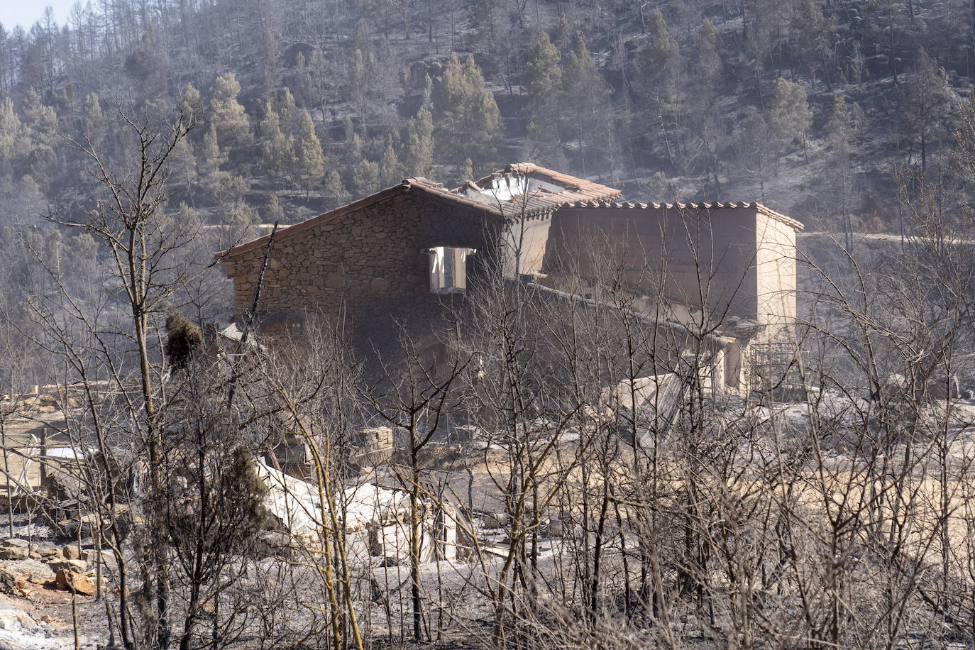 Así ha arrasado el incendio de Castellón con casas, coches y otros bienes materiales