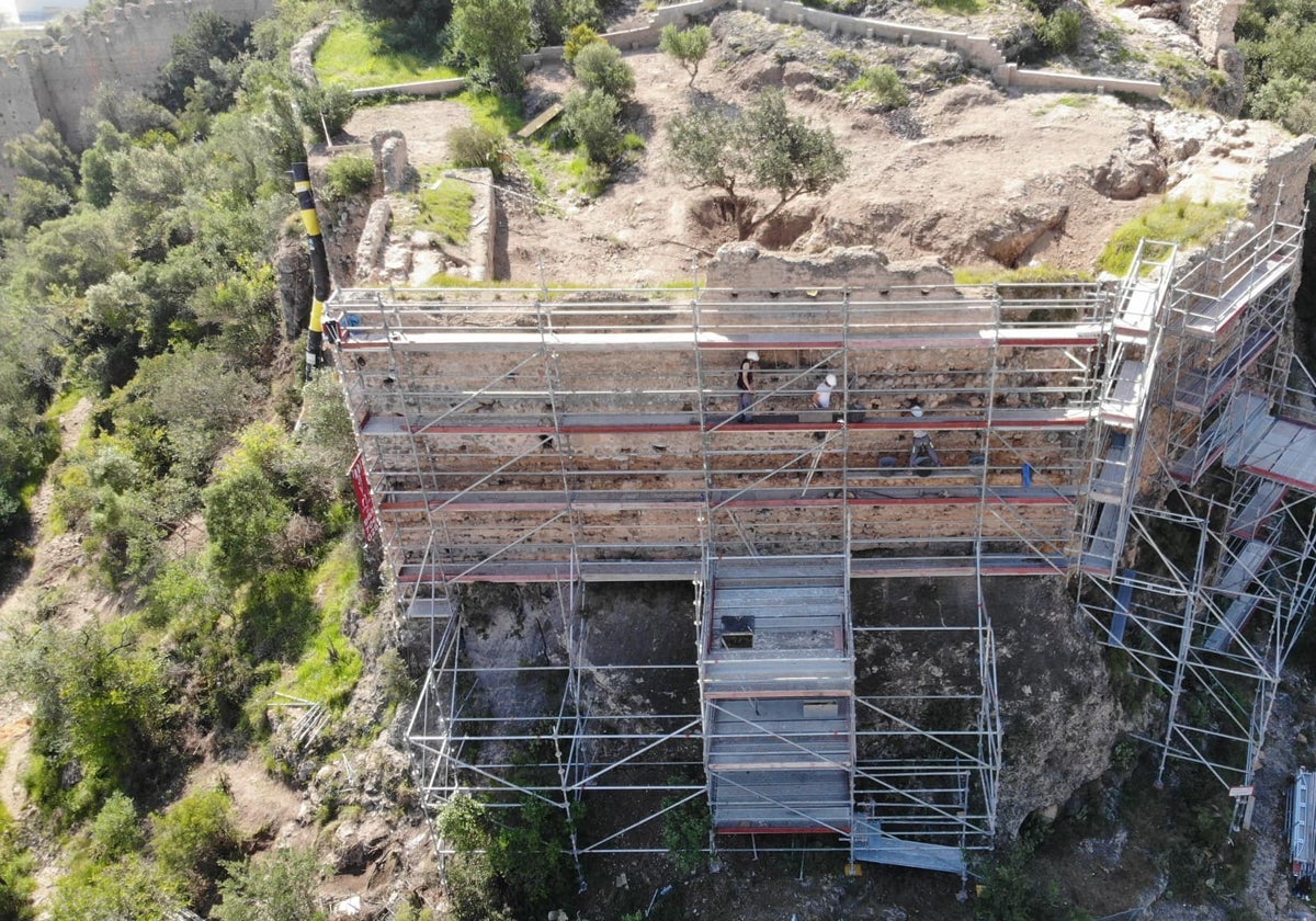 Trabajos realizados en el Castillo de Corbera.