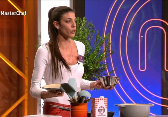 Larraitz, durante su presentación en Masterchef 11.