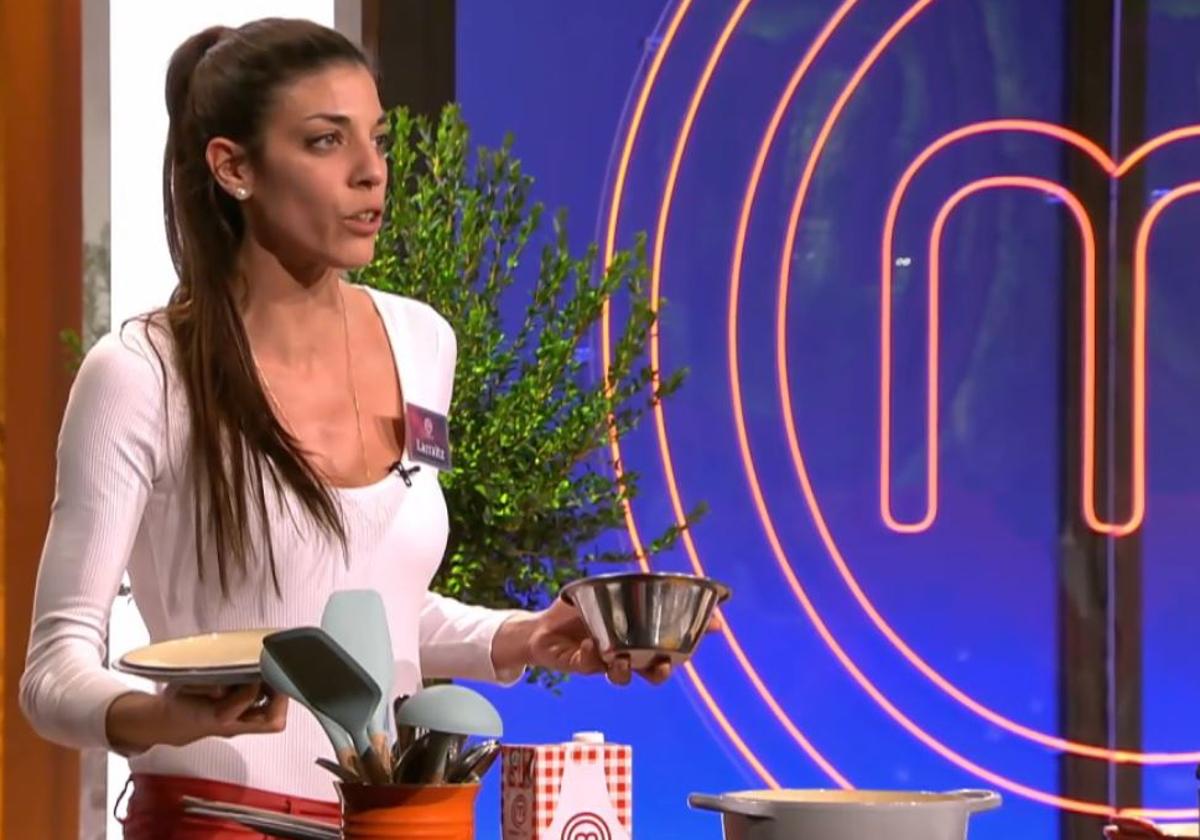 Larraitz, durante su presentación en Masterchef 11.