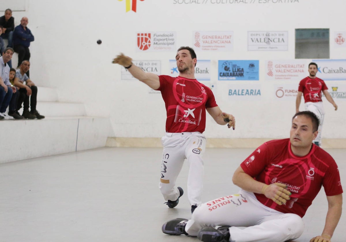 Nacho, durante una partida de la Lliga.