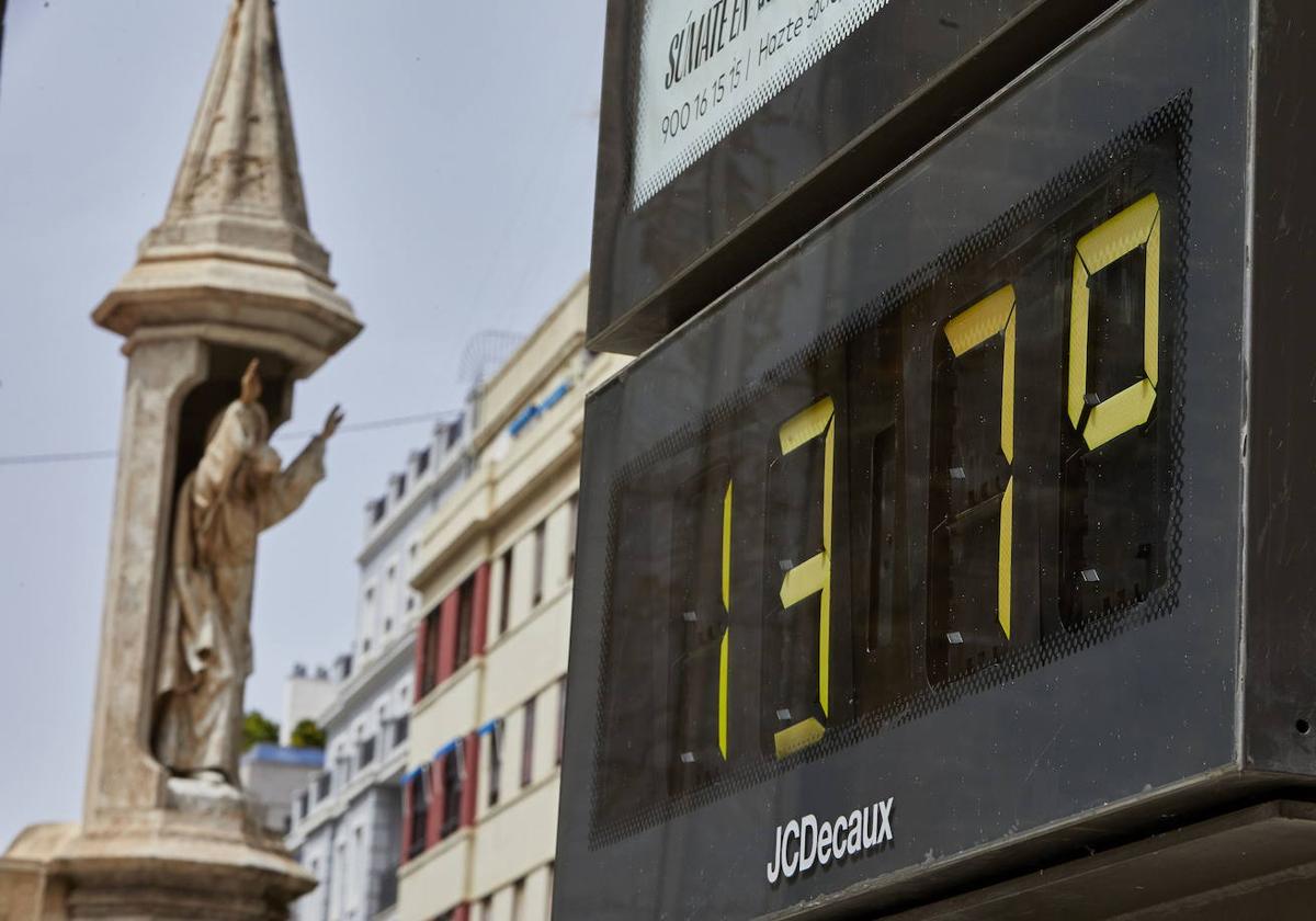 El inusual contraste de temperatura entre los barrios de Valencia: hasta 14 grados de diferencia