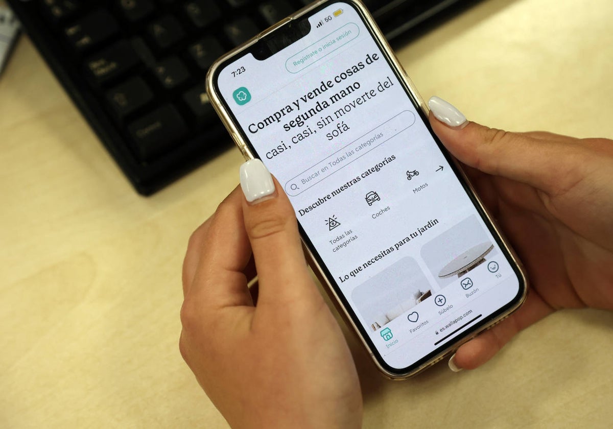 Plataforma de compra y venta 'Wallapop'.