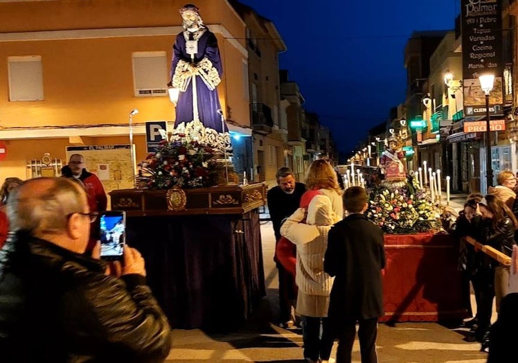 Reciente visita del Cristo de Medinaceli a El Palmar.